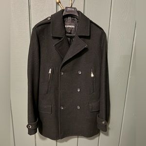 Express Double Breasted Pea Coat - Wool Blend - Circa 2010